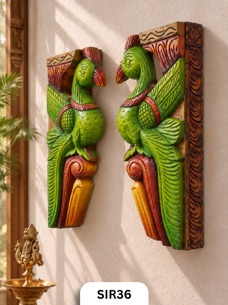 Parrot Wall Hanging Bracket (Pair Of 2 Pcs)