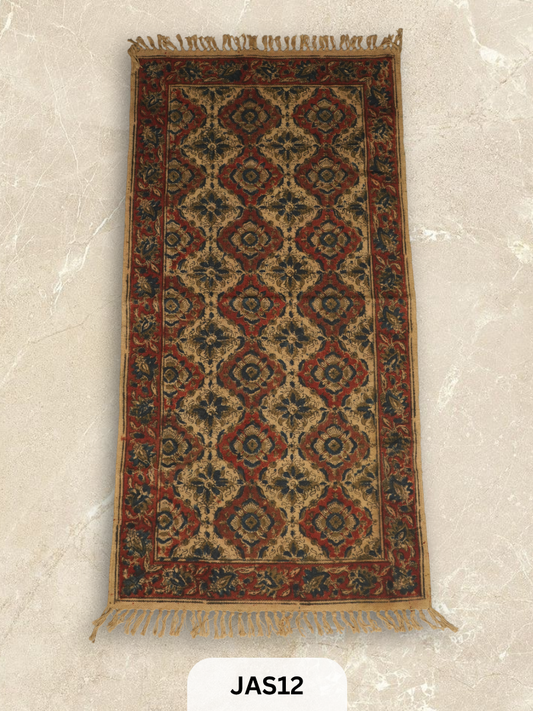 Kalamkari Print Floor Mat (2X4 Feet)