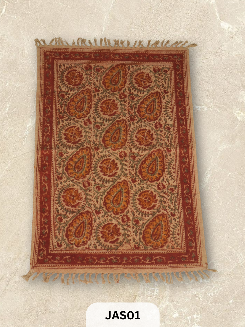 Kalamkari Print Floor Mat (2X3 Feet)