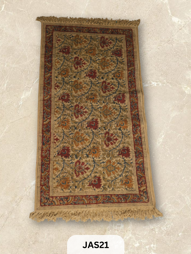 Kalamkari Print Floor Mat (2X4 Feet)