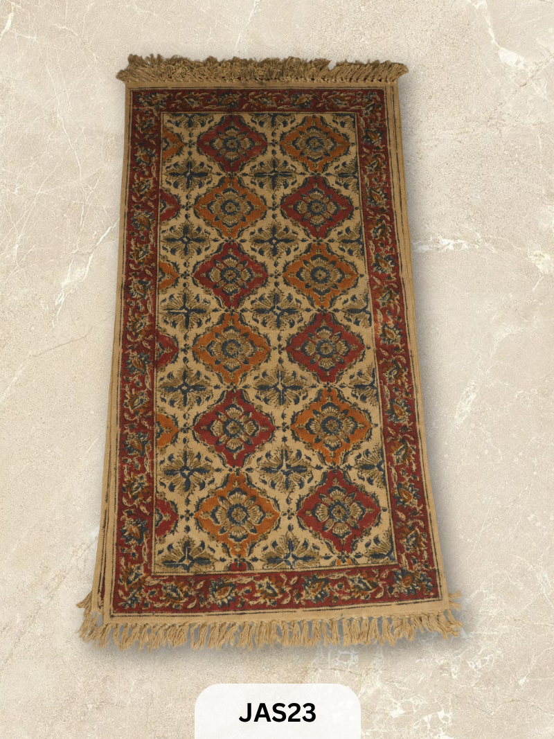 Kalamkari Print Floor Mat (2X4 Feet)