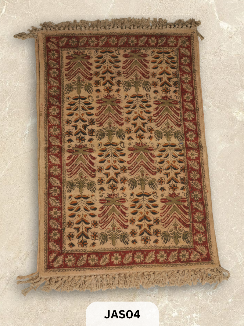 Kalamkari Print Floor Mat (2X3 Feet)