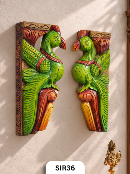 Parrot Wall Hanging Bracket (Pair Of 2 Pcs)