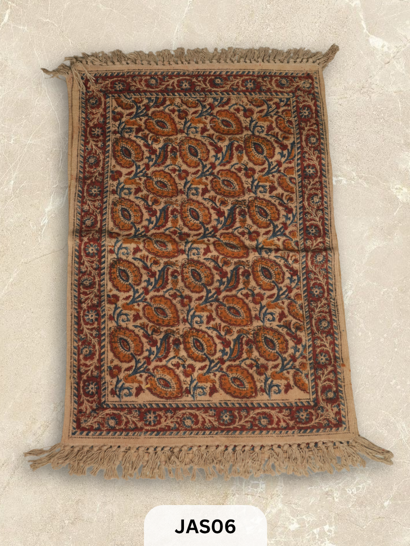 Kalamkari Print Floor Mat (2X3 Feet)