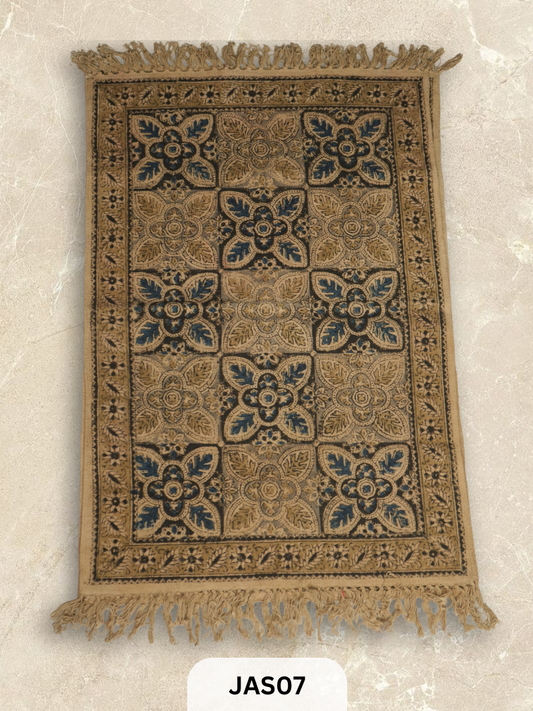 Kalamkari Print Floor Mat (2X3 Feet)