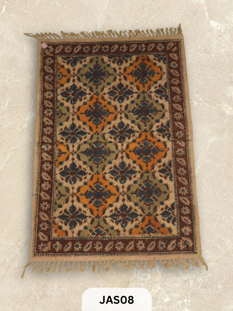Kalamkari Print Floor Mat (2X3 Feet)