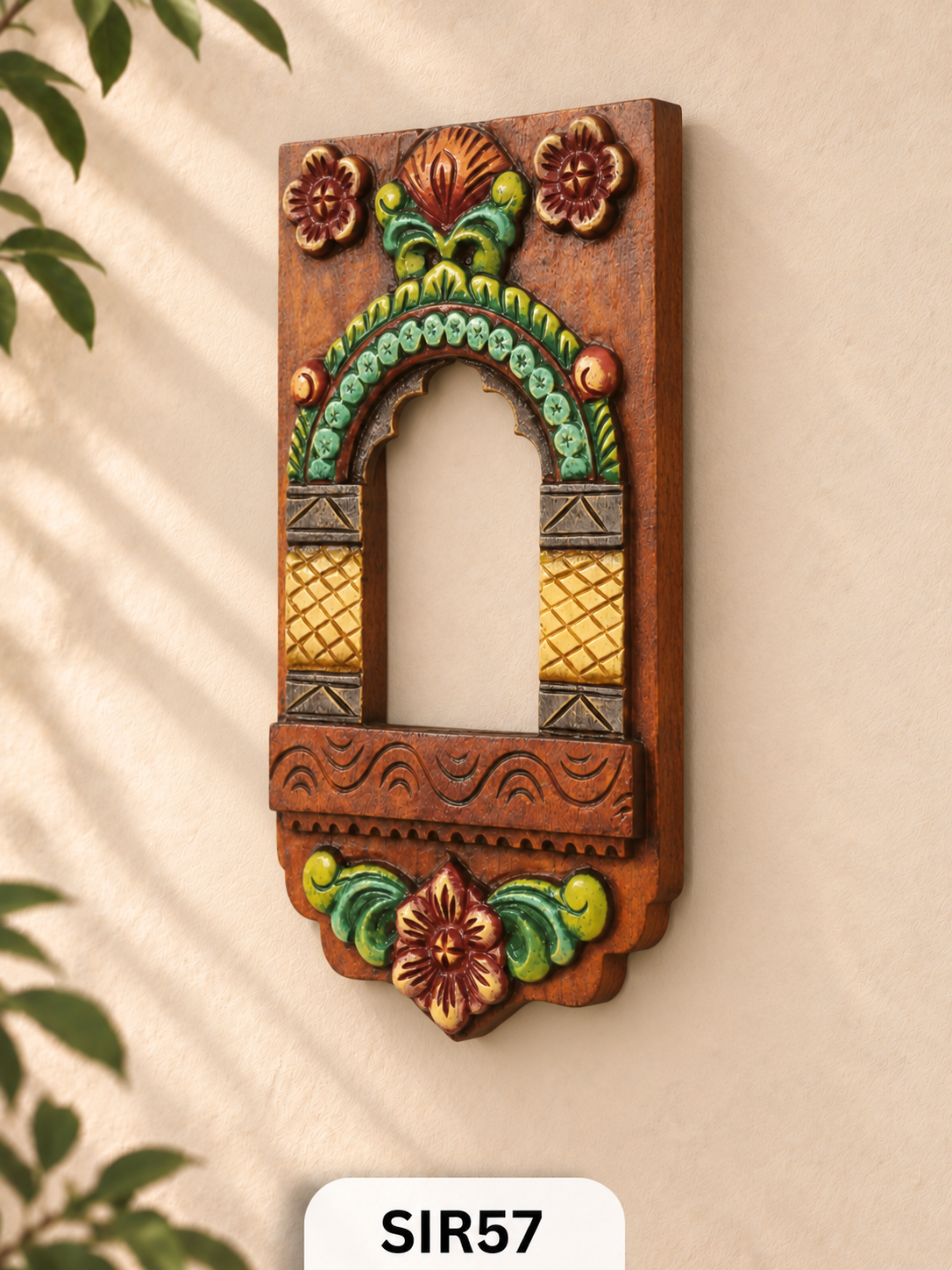 Wooden Maddam Villaku Home Decor - Height 15" Inch, Width 8"Inch