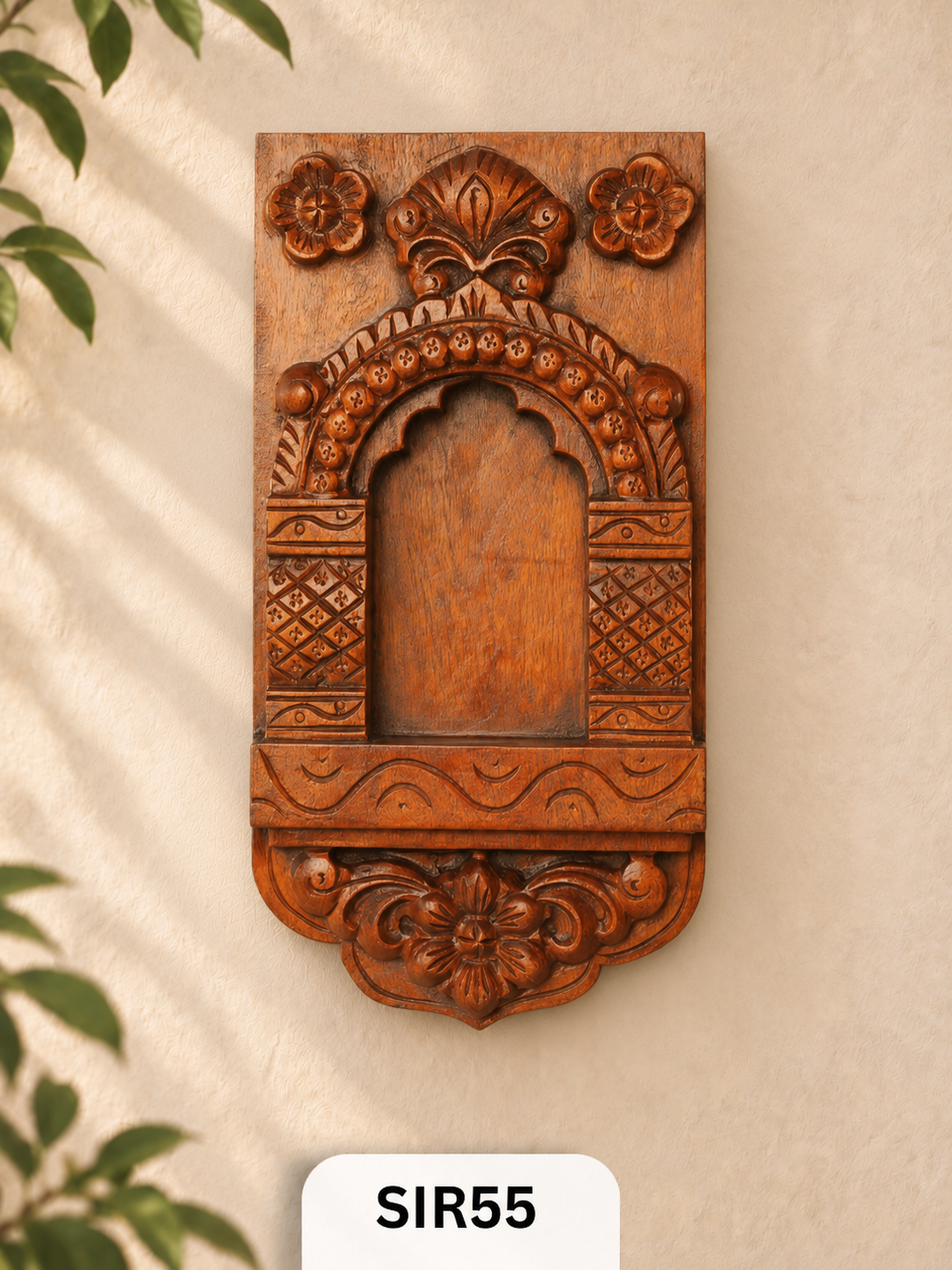 Wooden Maddam Villaku Home Decor - Height 15" Inch, Width 8"Inch