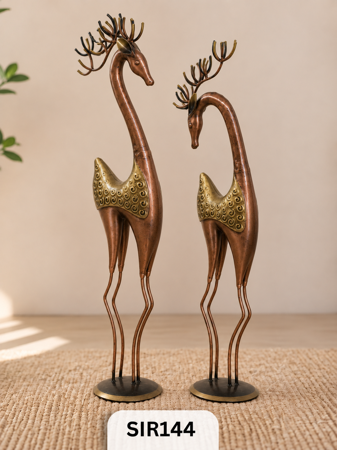 RED DEER SET OF 2 - 34.5Inch & 34Inch | Pre Booking Make to Order 25 - 30 Days