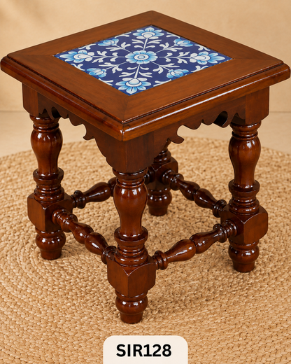 Chettinad Teak Stool