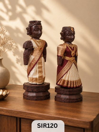Marapachi Kalyana Bommai – Traditional Wooden Wedding Dolls