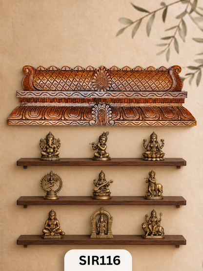 Handcrafted Temple Gopuram Style Wall Panel For Home Decor