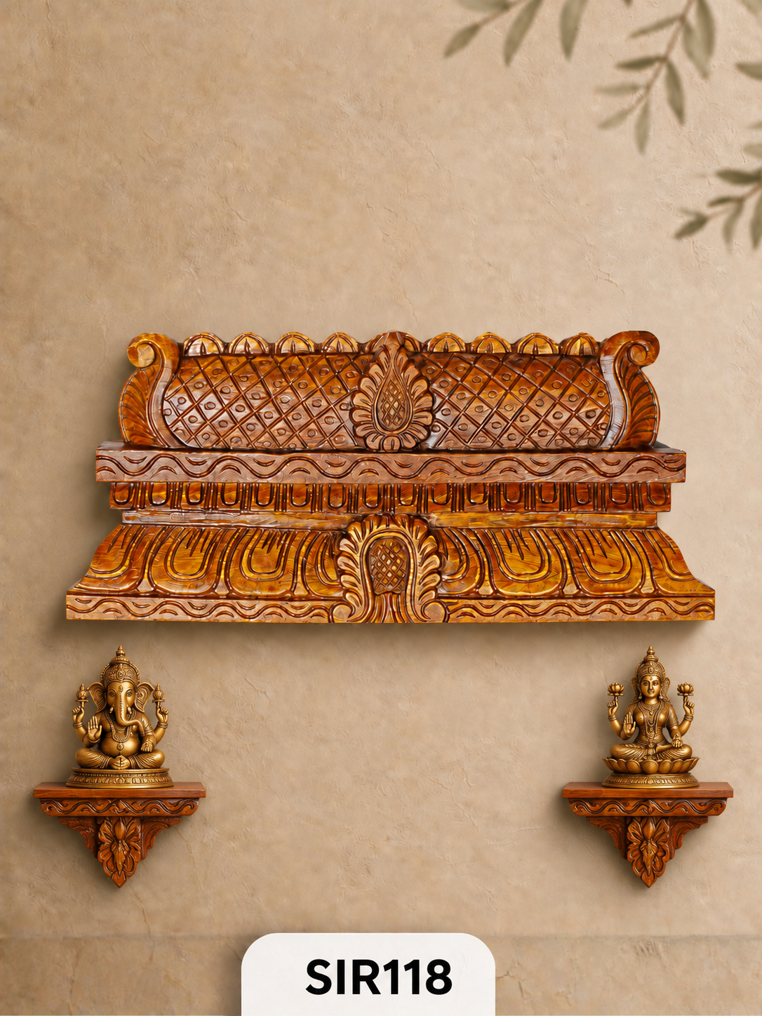 Royal Gopuram Heritage Wooden Wall Panel