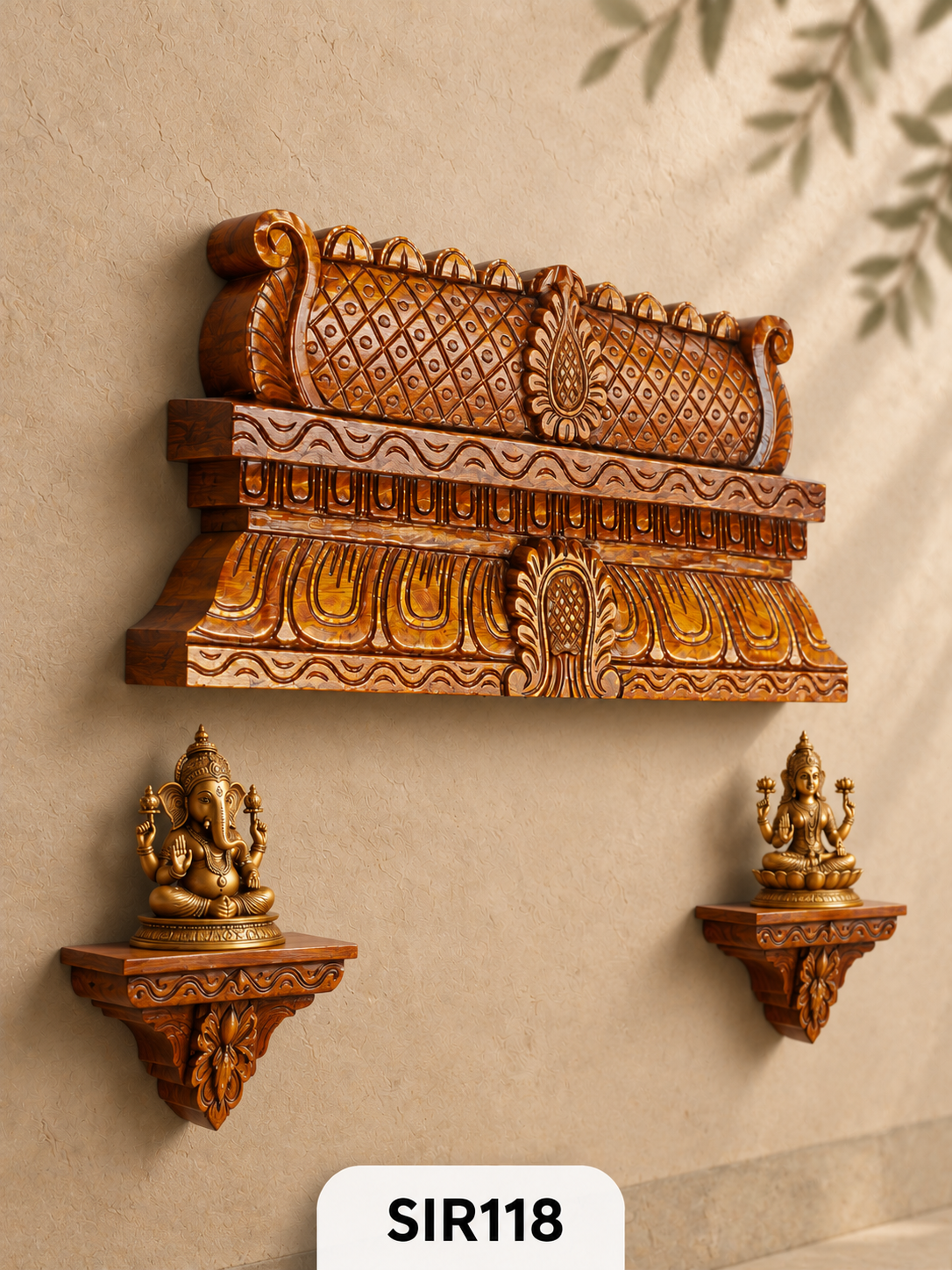 Royal Gopuram Heritage Wooden Wall Panel