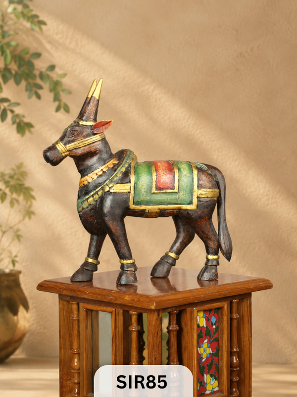 Wooden Nandhi - Height 13