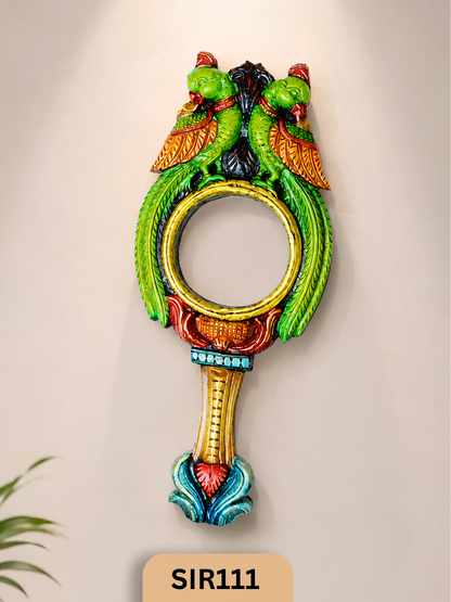 Twin Parrot Heritage Wooden Wall Art | Width 9.5 In Height: 23 In Thickness: 1.8 In