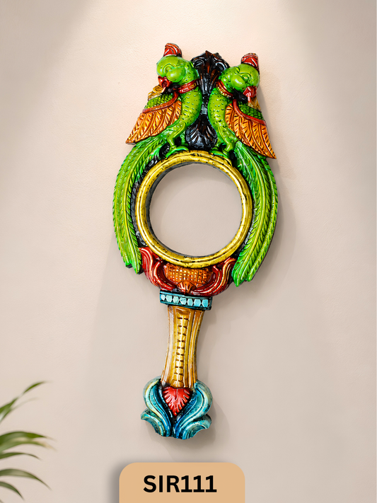 Twin Parrot Heritage Wooden Wall Art | Width 9.5 In Height: 23 In Thickness: 1.8 In